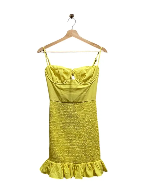 Tiger Mist Joslin Mini Dress Yellow Size XS Coquette Sabrina Carpenter Romantic - Image 2
