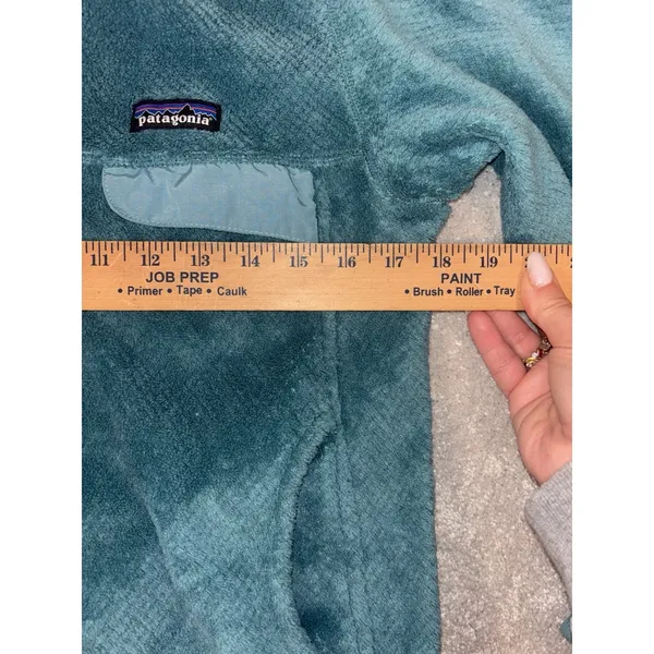 Patagonia‎ Re-Tool Snap-T Fleece Pullover Teal Green Women's Sz S - Image 8