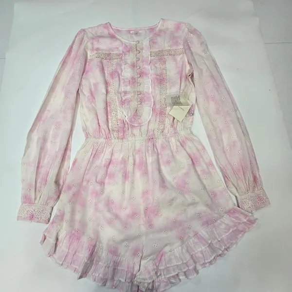 Tularosa Jordan Romper in Fuchsia Tie Dye XL - Image 3