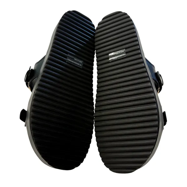 DV Dolce Vita Serpent Double Band Footbed Sandals in Black Smooth, Size 9.5 - Image 5