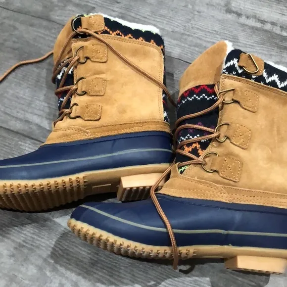 Khombu brown and blue boots - Image 5