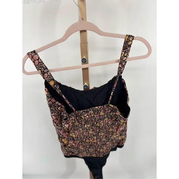 Abercrombie & Fitch Floral Smocked Bodysuit Size Large - Image 8