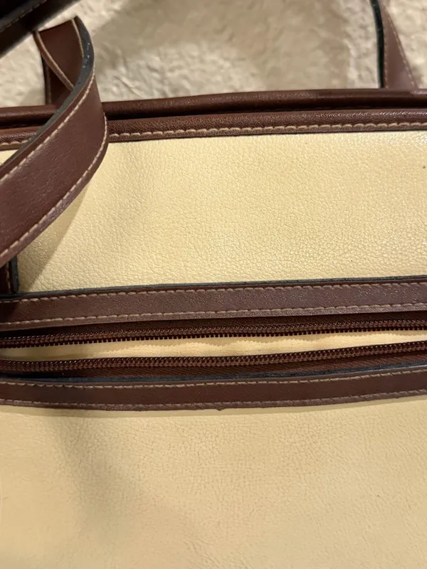Vintage Rampage Beige Brown Shoulder Bag Classic 90s Y2K Structured Purse - Image 7