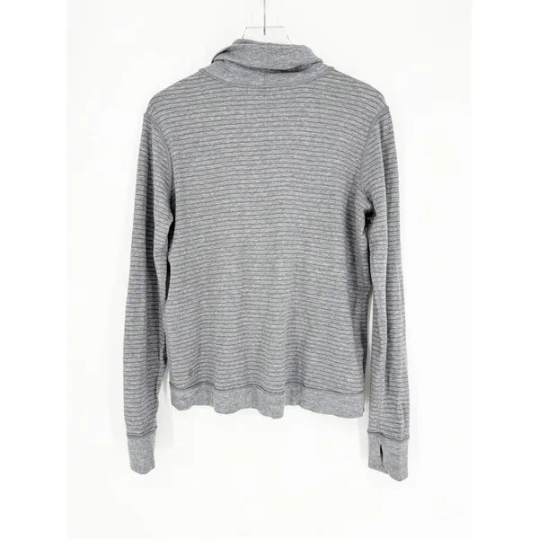 Lululemon Double‎ Up Reversible Turtleneck Top Women's 10 Grey - Image 3