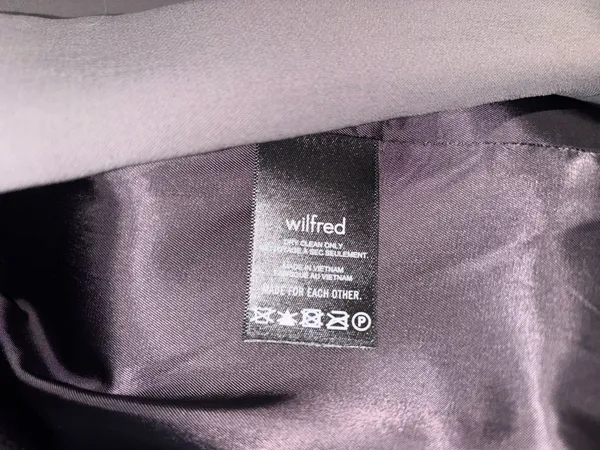Aritzia Wilfred Crepette Blazer jacket XS Gray - Image 10