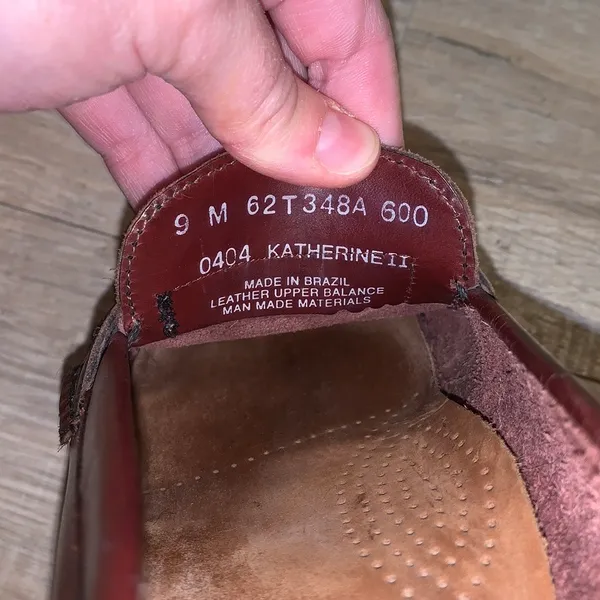 G.H. Bass &Co. Katherine 2 Wefjuns brown leather office loafers made in Brazil - Image 11