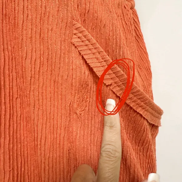Free People Orange Ribbed Sleeveless Open Back Morning Rise Jumpsuit *FLAWS - Image 14