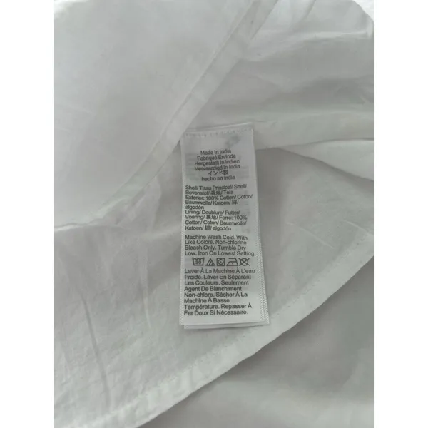 Madewell $148 White Poplin Seamed Maxi Dress Open Back Adjustable Straps Size 6 - Image 13