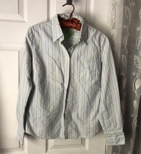 Tommy Hilfiger Striped button up Shirt classic 100% cotton women size M - Image 2