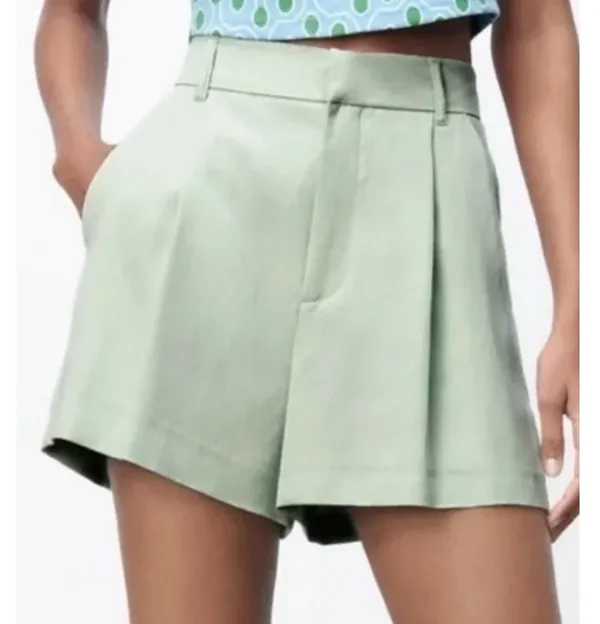 Zara mint green shorts - Image 2