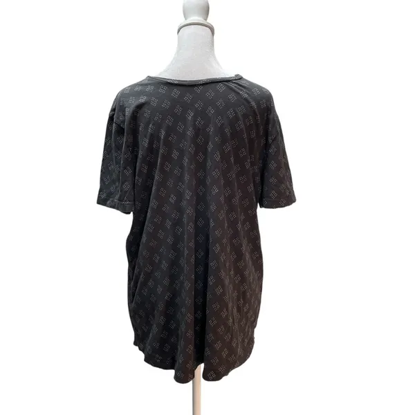 Abercrombie 2 Tone Gray Print Women’s Short Sleeve Crew Neck Tee Size L - Image 3