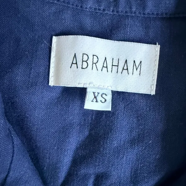 Abraham Jacket Size XS Blue Utility Button Up D - Image 2