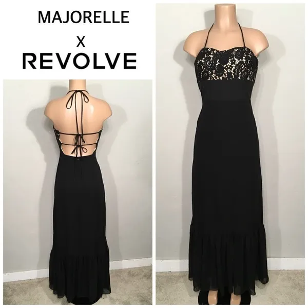 MAJORELLE black gown. NWOT - Image 2