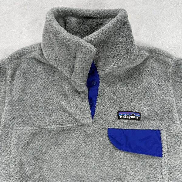 Patagonia Better Sweater‎ Fleece Pullover Gray Blue Trim Small S - Image 4