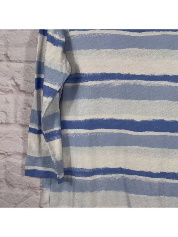 LOFT Women's Large Striped Cotton Shirt - Image 3