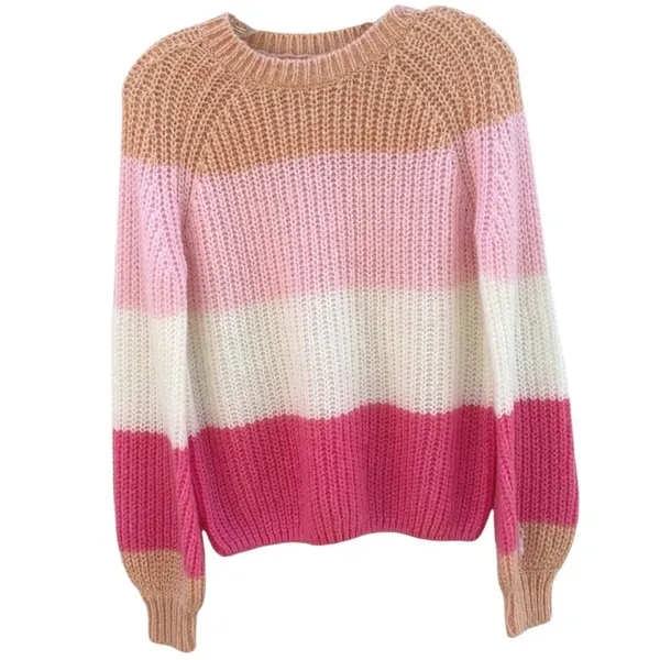 Princess Polly Willow Colorblock Balloon Sleeve Wool Blend Oversized Sweater - Image 2