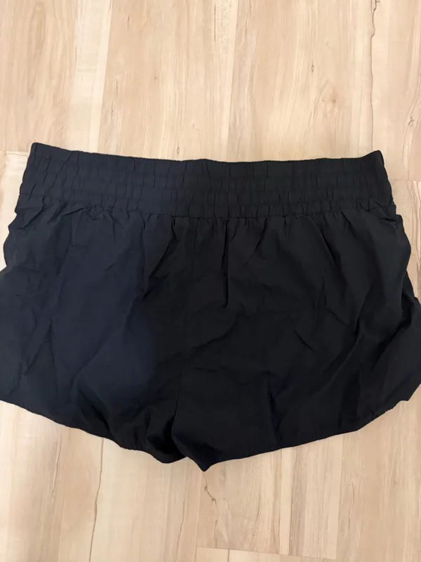 JoyLab Women’s Black Athletic Shorts with White Trim - Image 2