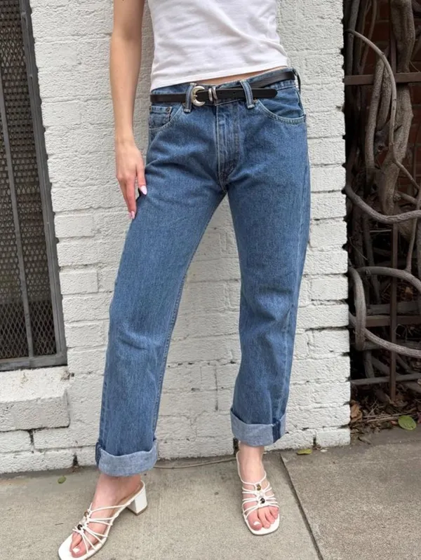 Levi's low rise 505 blue jeans -fits like a 28 #denim #y2k #basics - Image 4