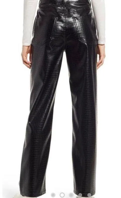 VERO MODA Leather Straight leg Pants - Image 4