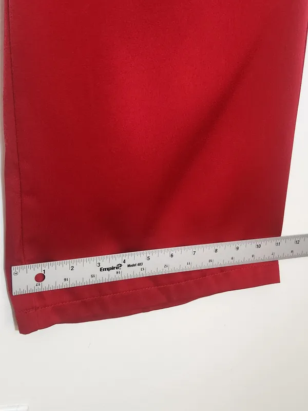 Lulus Red Satin Wide Leg Pants Size Small NWT - Image 8