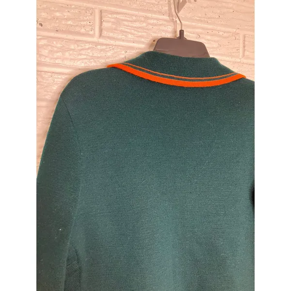 Vintage Gimbels 100% wool‎ double breasted blazer made in Italy emerald green - Image 7