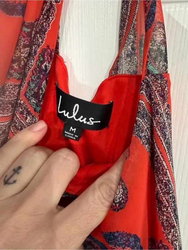 Lulus social philosophy paisley print halter dress - Image 5