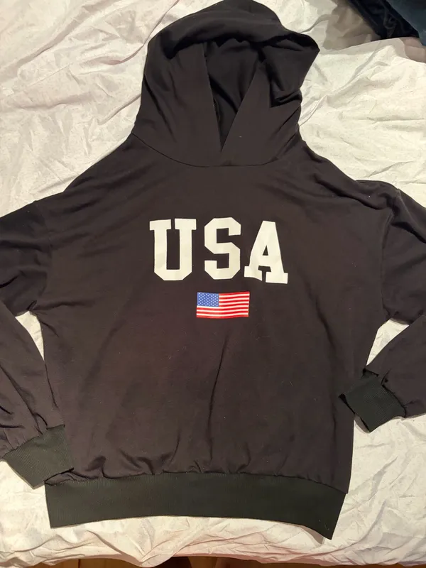 USA black hoodie - Image 3