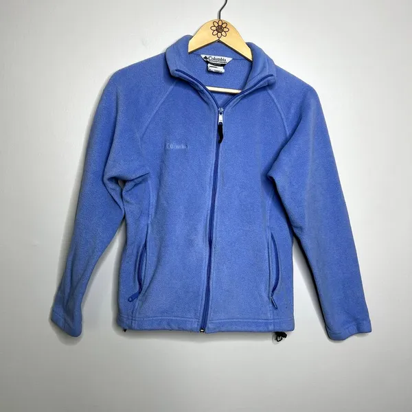Columbia Blue Full Zip Fleece Jacket - Image 4
