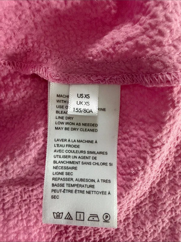 Urban Outfitters Pink Ruffle Tie-Front Top Size XS - Image 8