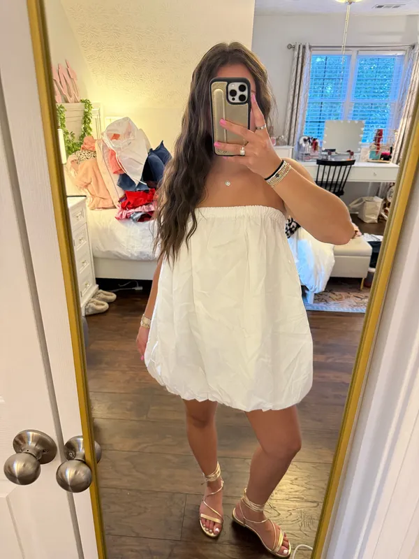 Bubble Dress White - Image 2