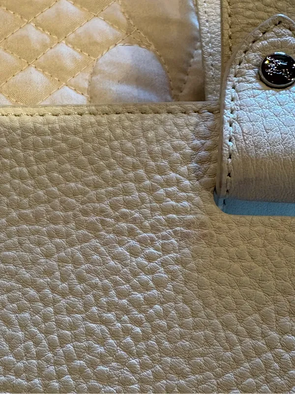Vintage Burberry Cream Canvas Stowel Roll Up Tote Bag - Image 8