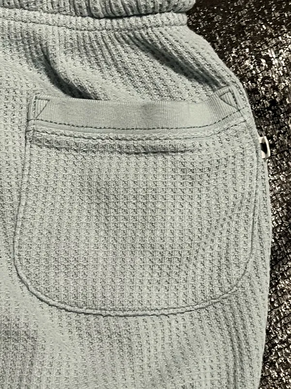 Womens XS Aerie Waffle Knit Thermal Joggers– Pale Mint Green - Image 7
