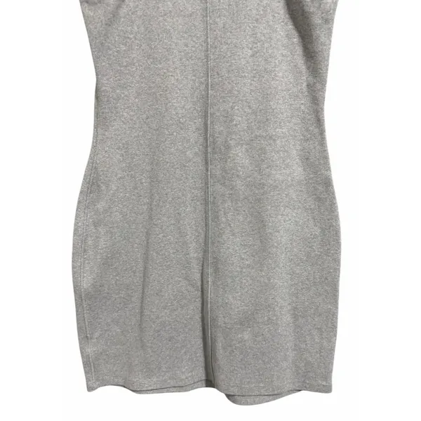Aritzia TNA Quartz Ribbed Bodycon Mini Dress Heather Gray Women's‎ Size Large - Image 6