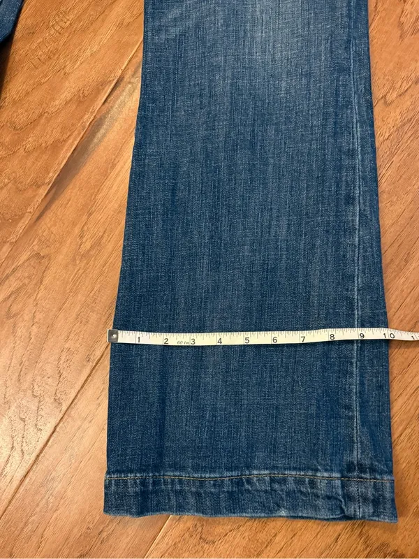 GAP Women's Wide Leg Jeans - Denim Blue - Image 7