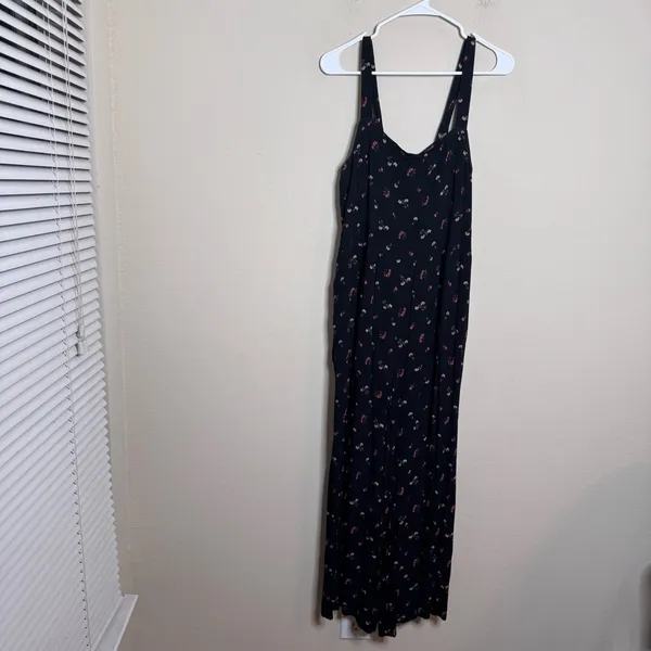Madewell Smocked Crop Wide Leg Jumpsuit in Floral Toss - Image 2