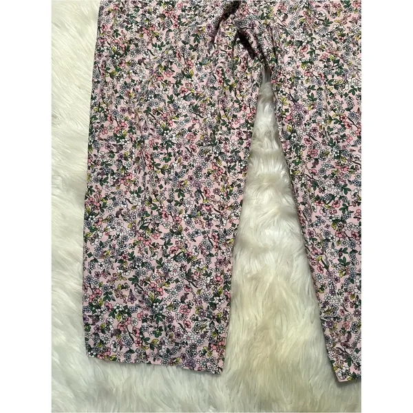 JoySpun Womens Plus Size 2X 18W-20W Pajama Pants Light Pink Ditsy Floral Pockets - Image 4