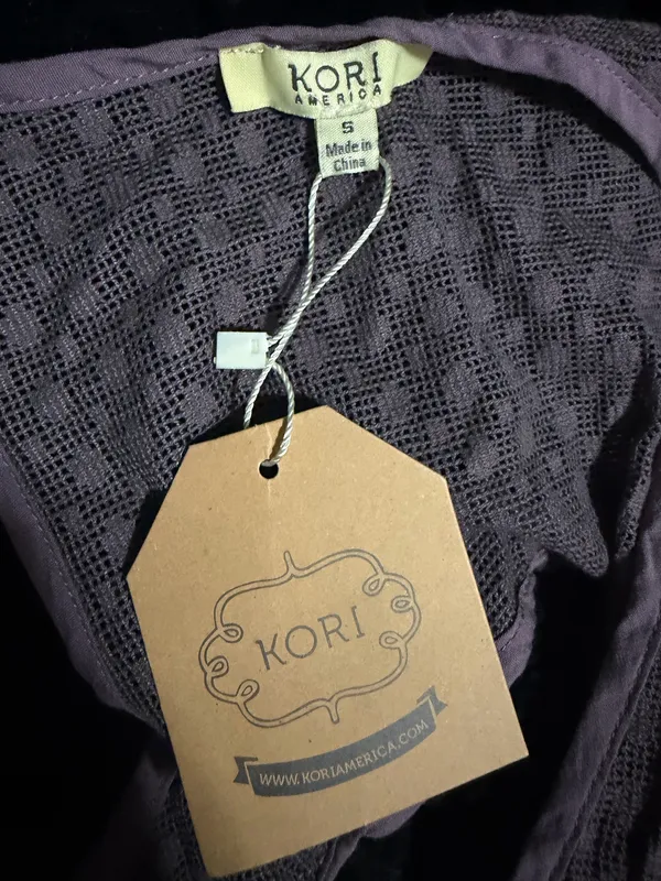 NWT Kori America Purple Lined Dress Size Small - Image 7
