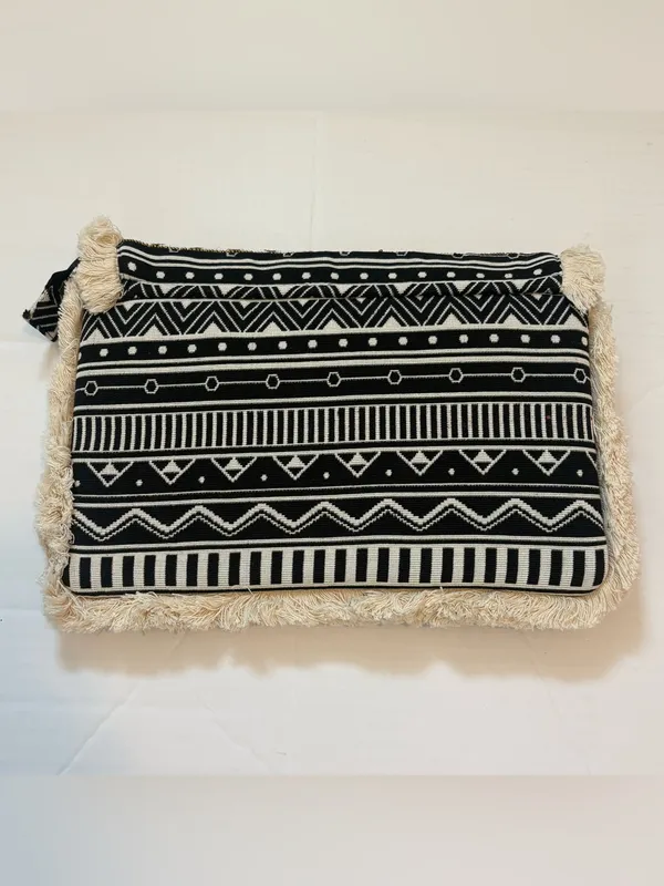 Roller Rabbit Boho Fringe Beaded Clutch - Image 2