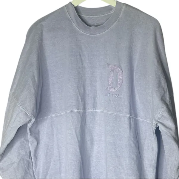 Disney Parks Disneyland Resort Spirit Jersey Lavender Glitter Size Large - Image 3