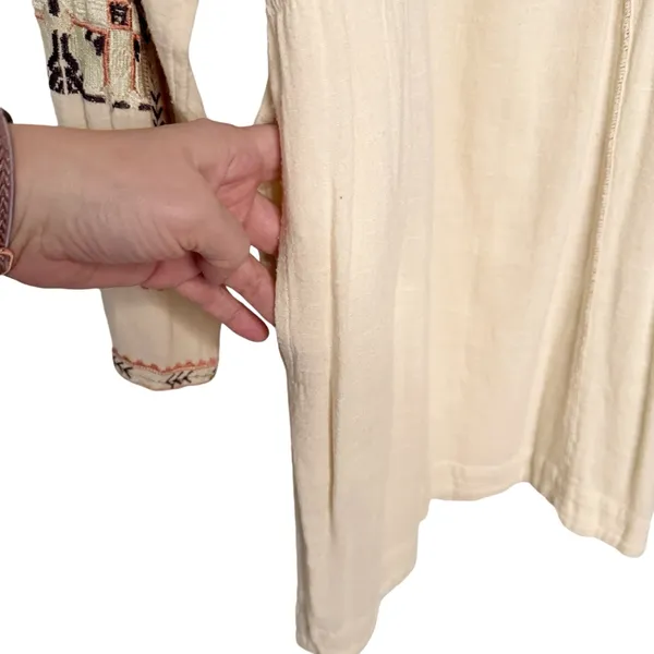 Free People All My Life Mini Tunic Dress Off-White SZ XS - Image 8