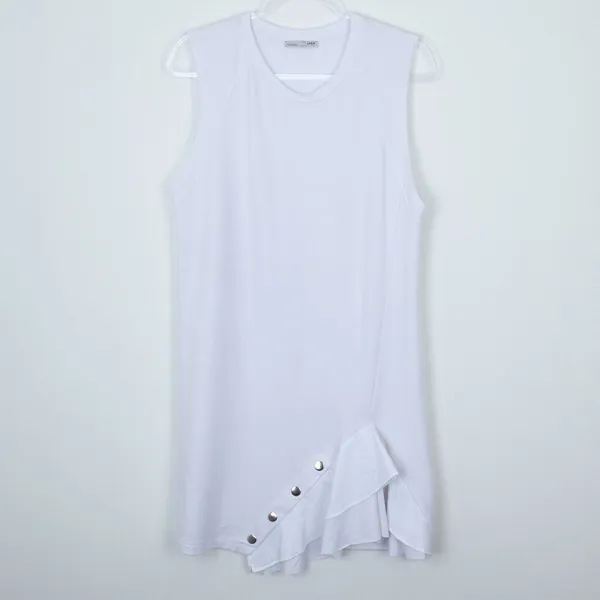 Zara‎ Sleeveless Ruffle Hem Shift Dress Size Medium - Image 2