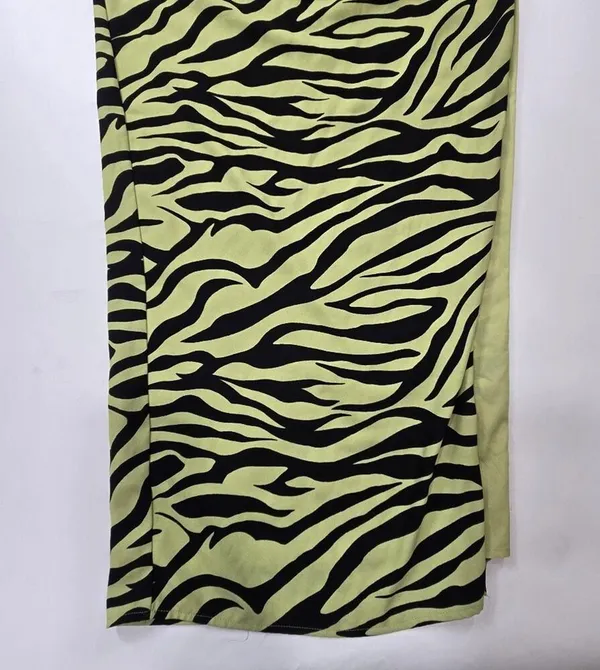Superdown Ivana Cut Out Maxi in Green Zebra Medium - Image 3