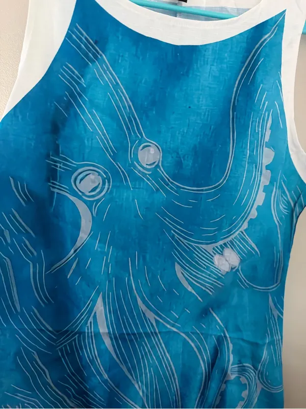 🐙👗 Women’s Boho Octopus Print Tank Dress – NEW! 👗🐙 - Image 6