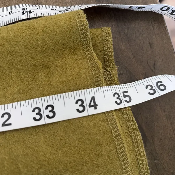 Bella Blue Longline Button Cardigan Womens Size S/M Olive Wool Blend Lagenlook - Image 10