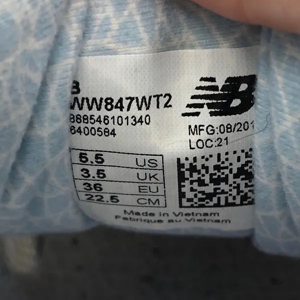 New Balance Abzorb White Dad Sneakers 5.5 - Image 5