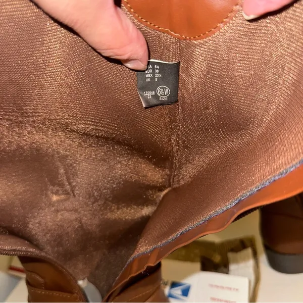 American Eagle women’s wide calf boots, new size 6.5 Wide 🆕 in brown - Image 15