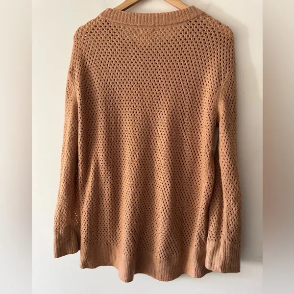 Aerie Offline Brown Open Knit Sweater‎ - Image 5