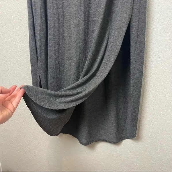 Amazon HUSK ARY Easy Charcoal Gray V-Neck Maxi Dress w/Pockets Size L - Image 6