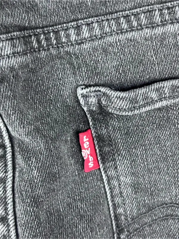LEVI’S Black Wash High Rise Mini Denim Jean Skirt Size 29 Casual Boho Festival - Image 7