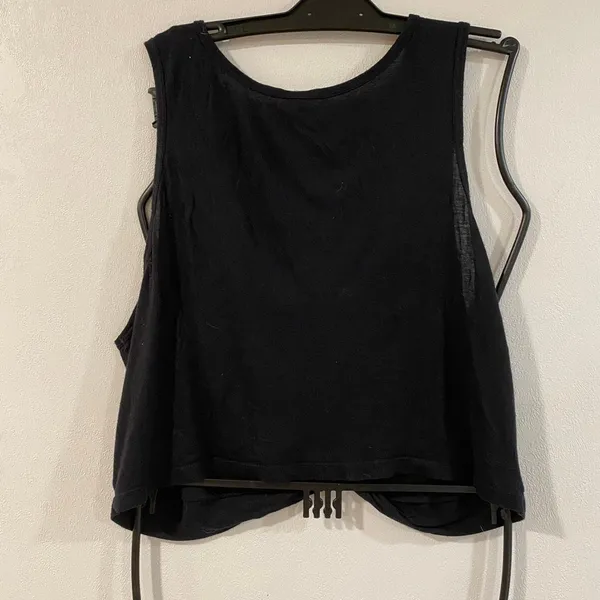 Beyond Yoga Black Twist Front Tank Top Size L Relaxed Athleisure Yoga - Image 3